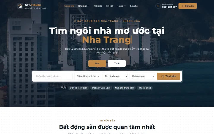 Website Sàn Bất Động Sản